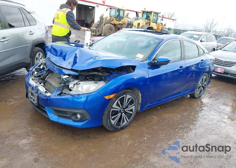 2017 Honda Civic Ex-L из США, поврежденный, VIN 19XFC1F73HE026963